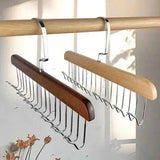 8 Hooks Wooden Wall Hanger – Multi-Purpose Coat Rack for Clothes, Keys, Bags & Towels