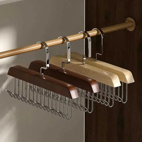 8 Hooks Wooden Wall Hanger – Multi-Purpose Coat Rack for Clothes, Keys, Bags & Towels