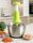 2.0L Premium Meat & Vegetable Push Chopper – 4 Stainless Steel Blades with Stainless Steel Bowl