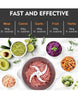 2.0L Premium Meat & Vegetable Push Chopper – 4 Stainless Steel Blades with Stainless Steel Bowl