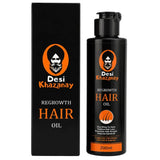 Desi Khazanay Regrowth Hair Oil | Herbal Hair Growth Oil with 25+ Herbs, Cold-Pressed Oils & Essential Oils | Scalp Nourishment & Hair Care | For Men & Women