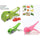 5 Blade Vegetable & Fruit Cutter and Slicer | Multipurpose Vegetable Chopper & Fruit Slicer |  Kitchen Cutter with 5 Stainless Steel Blades | Multiple Colors